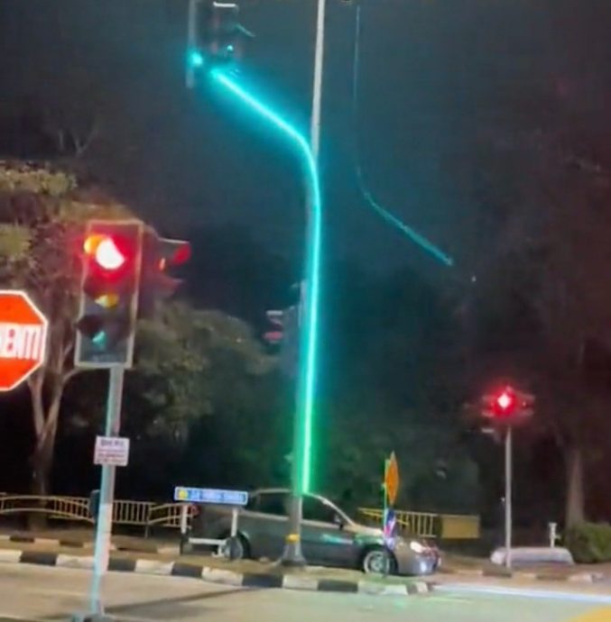 酷炫交通灯夜晚更吸睛,网民大赞