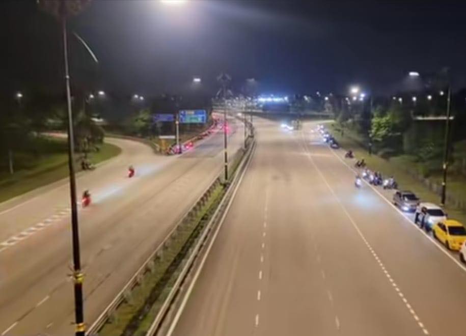 柔:依城警方执法行动 捕6非法飙车族