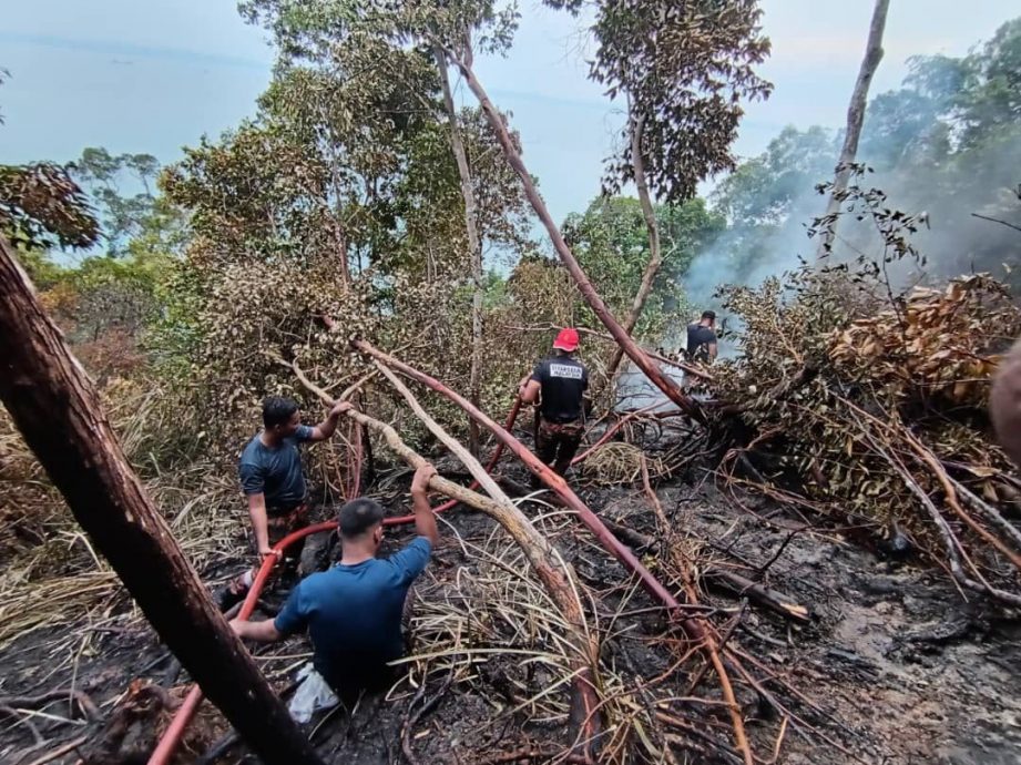 柔：疑生火酿林火，诗巫岛山顶狂烧3天