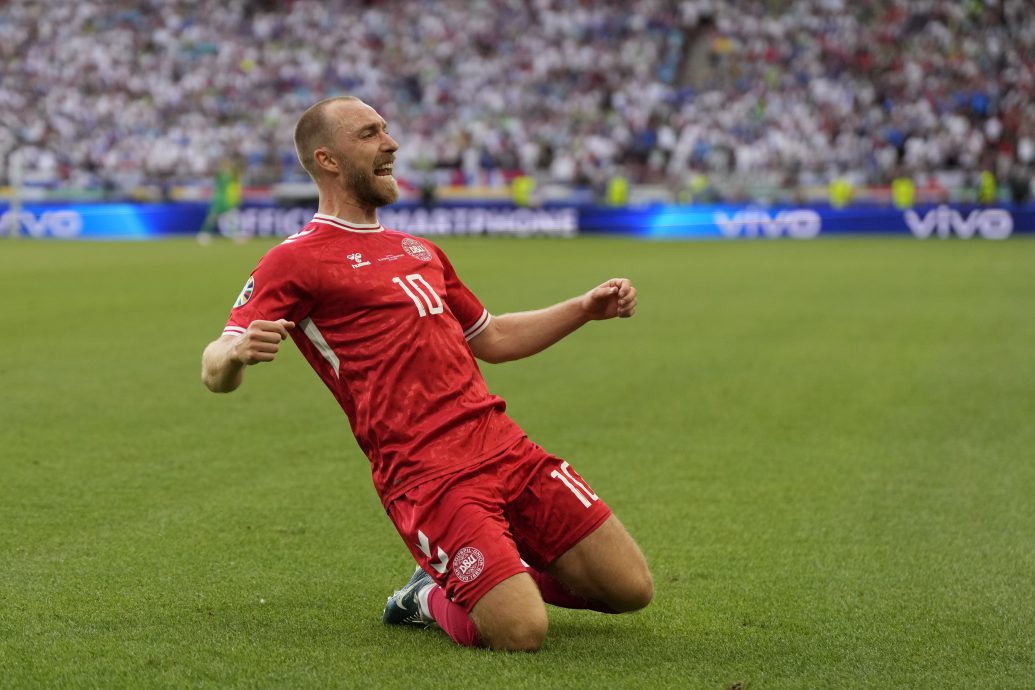 欧洲杯|时隔1100天续写传奇 埃里克森破门完美回归