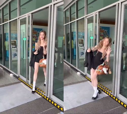 欧阳娣娣机场突双膝下跪 画面疯传亲妈笑看了