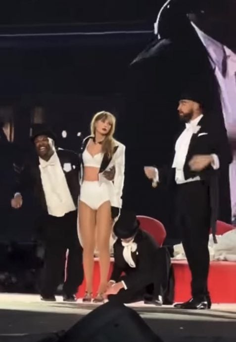 泰莱伦敦尾场撒最猛“狗粮” 男友登台玩公主抱