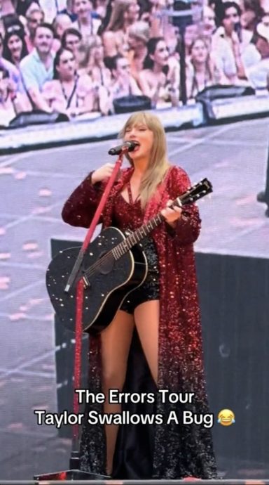 泰莱开唱又吞虫！咳完继续表演