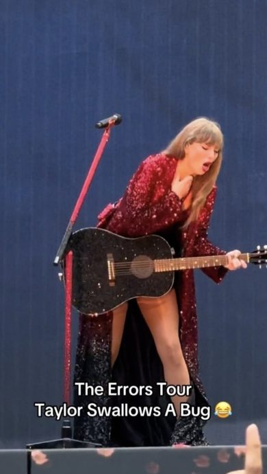 泰莱开唱又吞虫！咳完继续表演