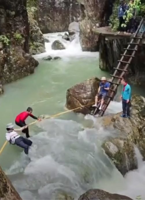 浙江台州两游客绳索横渡溪流被冲走身亡 专业人士:“死亡V字”酿悲剧