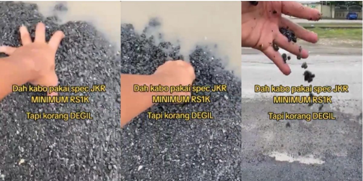 视频|抨JKR竟以砂石修补泊油路 网民怒斥:“预算去哪了?”