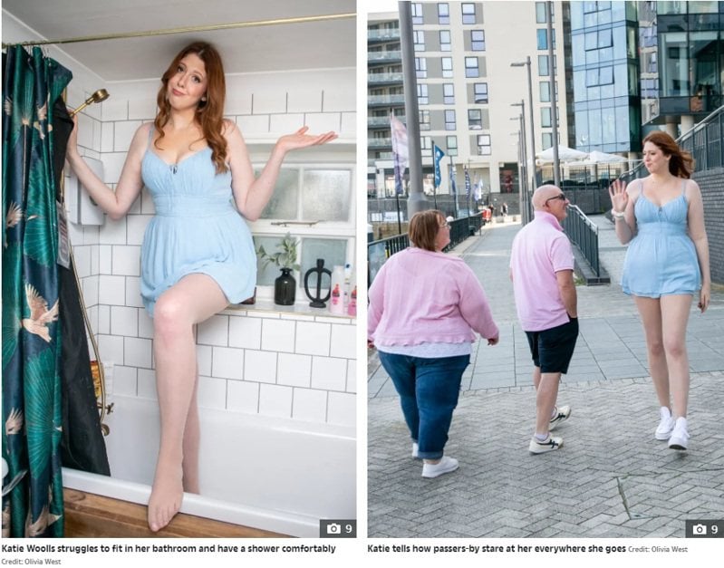 身高200公分 26岁女“巨人”走到哪都被盯著看