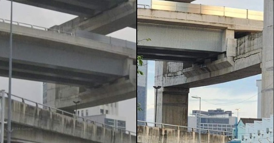 高架天桥出现裂缝 工程部长:已指示大道局和SPE检查