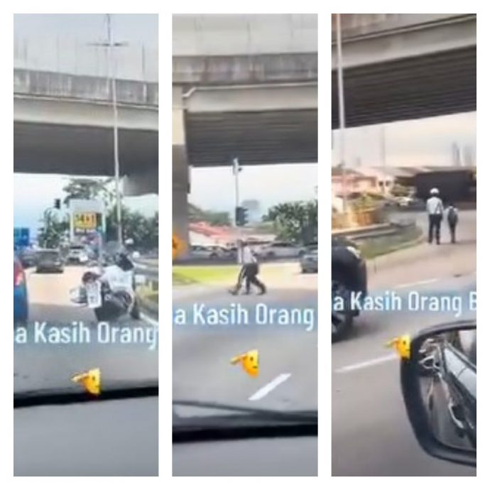 (已签发)柔:小男生无法过马路,暖心交警停车相助