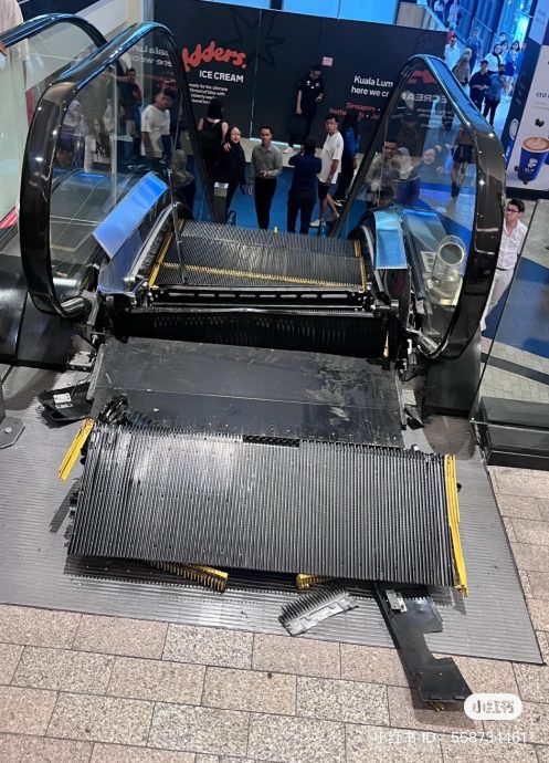 Midvalley手扶梯裂开 民众慌逃场面骇人