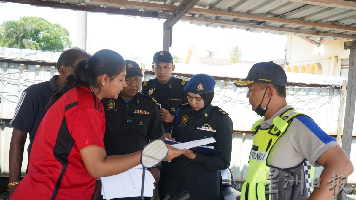 NS芙蓉／森内贸局展侦查行动，查77场所 发30张通知