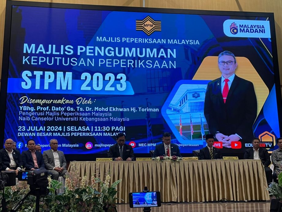 2023年STPM成绩揭晓 总平均积分达2.84历年最高