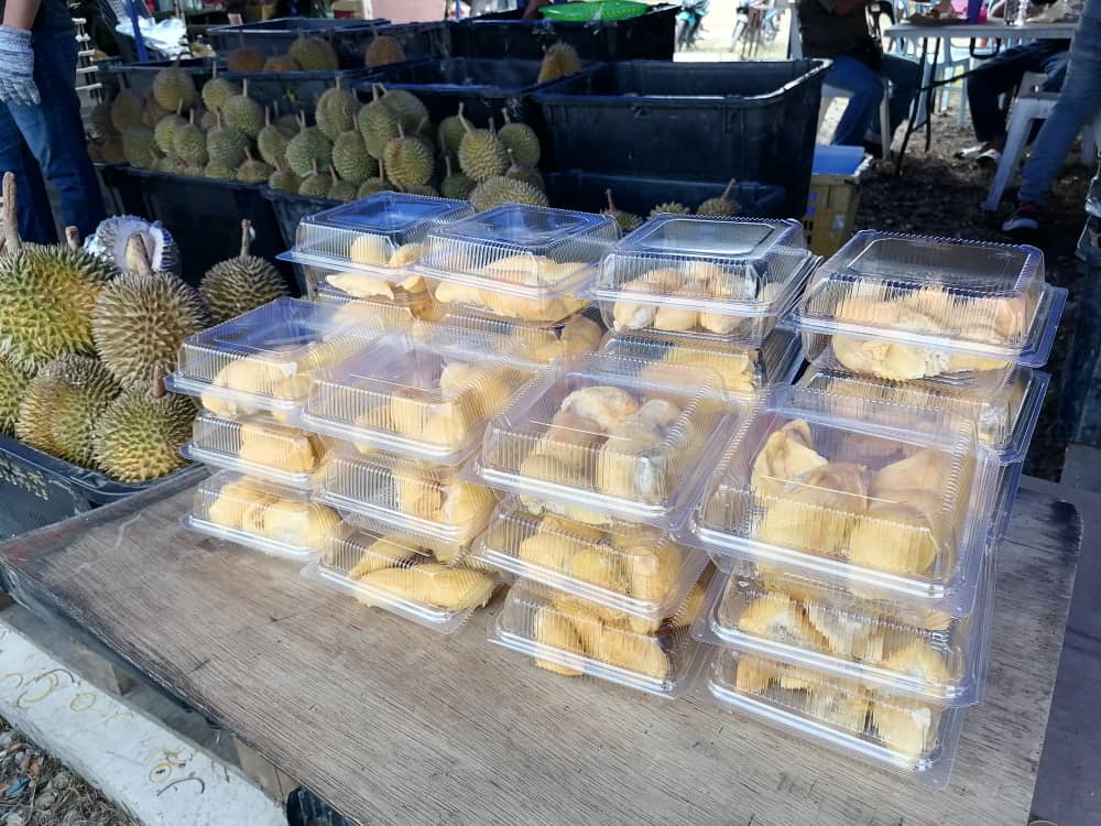 东:榴梿盛产价格更便宜,小贩逢周末送糯米饭痛快吃。