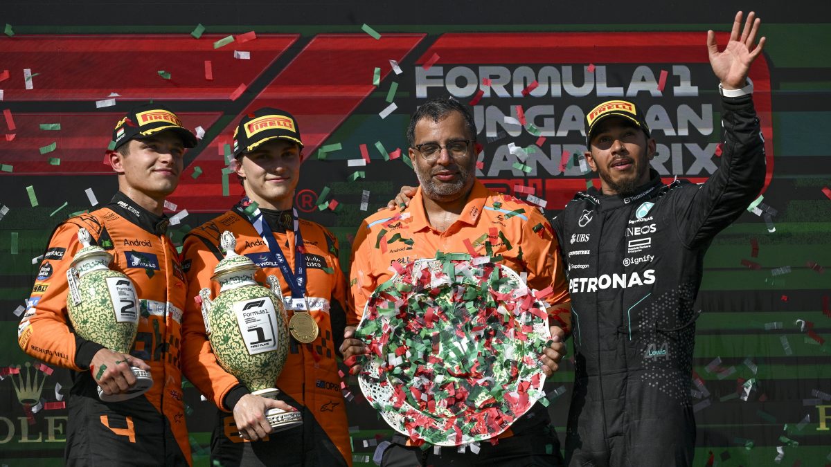 匈牙利站F1|诺里斯似乎不情愿下礼让 皮亚斯特里夺首冠引热议