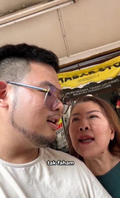 喜见《星洲》登母姐新闻照片 华青阅报尬笑:“看不懂华文!”