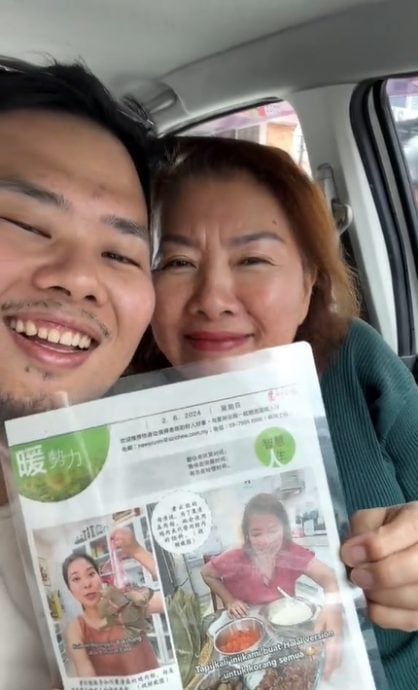 喜见《星洲》登母姐新闻照片 华青阅报尬笑:“看不懂华文!”