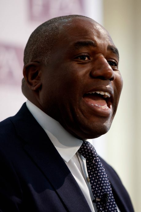 工党影子外长拉米BRITAIN GENERAL ELECTION:UK General Election - David Lammy Press Conference