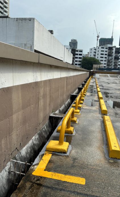 *已签发* 柔:狮城二三事:爬顶楼停车场围墙 3玩命青年被捕