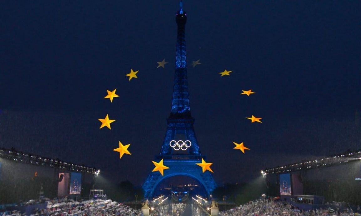 巴黎奥运/欧盟12金星闪耀 冯德莱恩盛赞团结