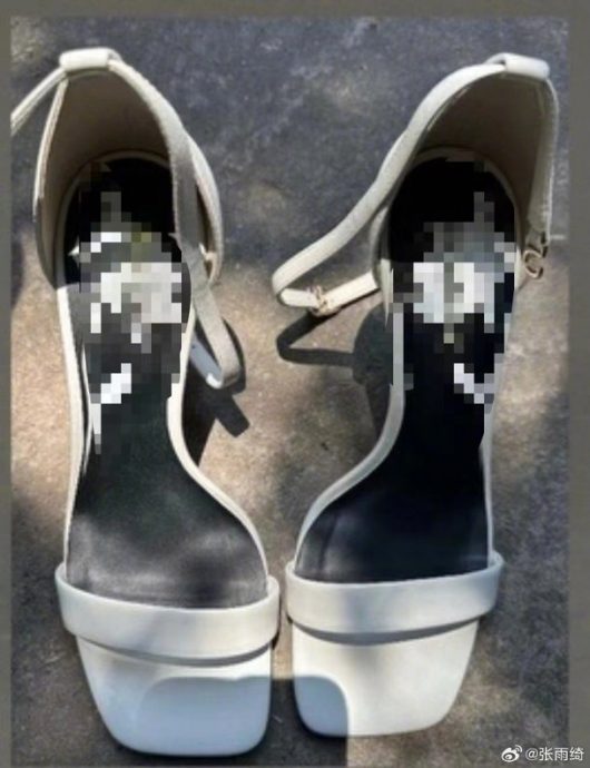 张雨绮穿露趾鞋摔伤 整块脚甲盖翻起画面惊悚