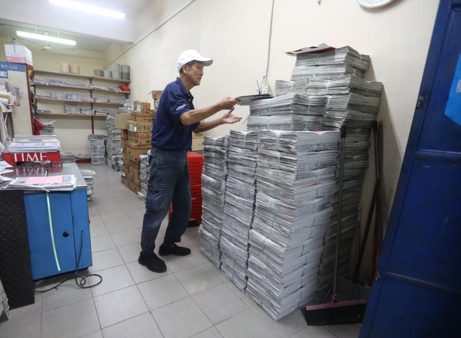 柔:报庆特辑:新山场:派报人说故事:我国华人历史要获保留 杨秋顺:靠华文报非历史学家