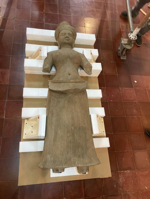 柬埔寨成功追索回 14件流失海外国宝