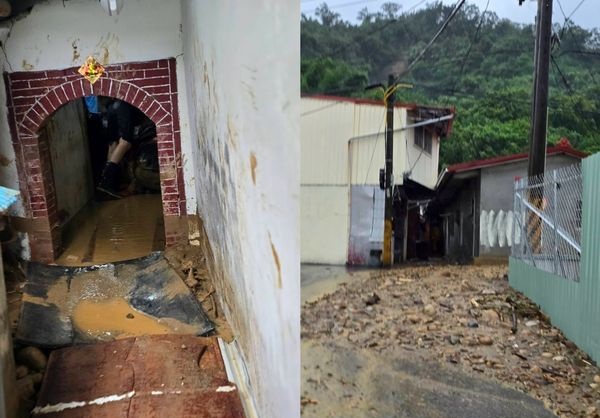 格美台风/土石流冲入民宅 老夫妇遭活埋一死一伤