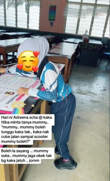 自己的路自己走!脑麻痹女孩扶桌学步 “妈妈请等等我”