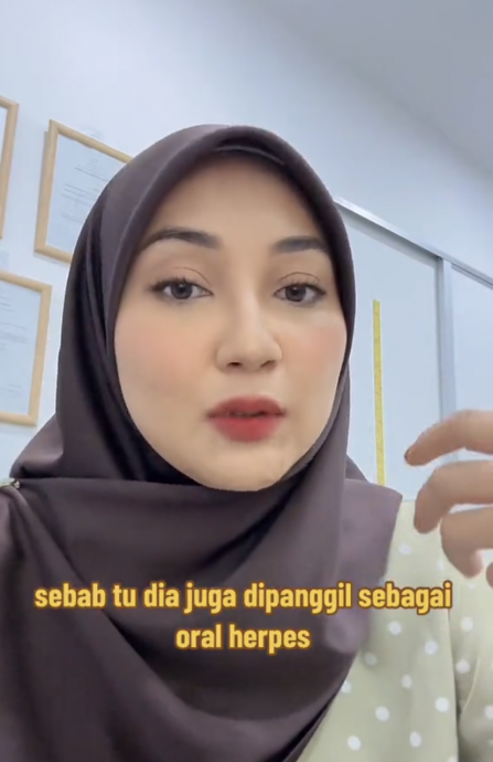 视频|女子试用口红嘴长疱疹引热议 医生:接吻共用餐具也会