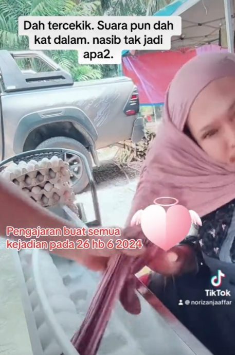 视频|女子遇惊险一幕全程直播 头巾卷进机器险窒息亡