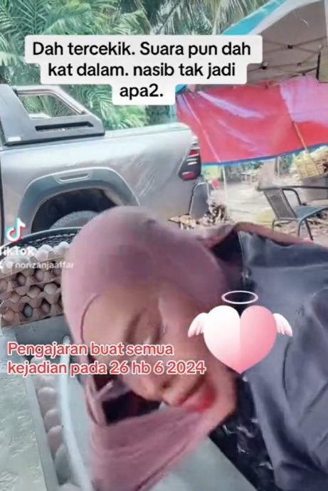 视频|女子遇惊险一幕全程直播 头巾卷进机器险窒息亡