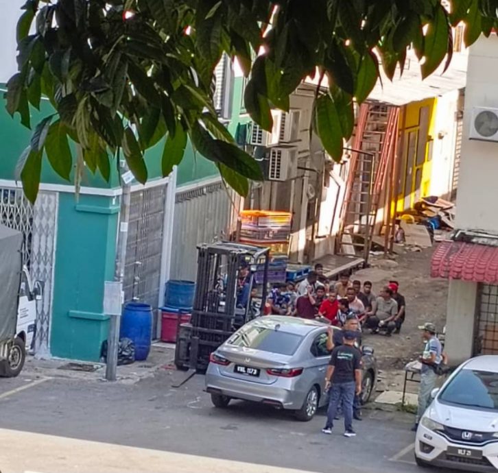 请签发-大都会13/新张迷你超市涉走廊宰鸡鱼,移民局扫荡扣逾60名外劳/4图