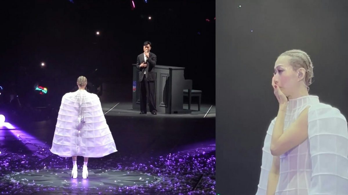 郑秀文合唱失控爆哭 许志安微笑点头回应