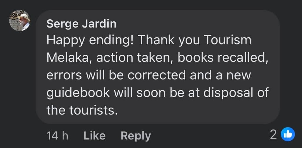 (古城版)旅游局停派马六甲世遗区旅游指南·重新审核内容