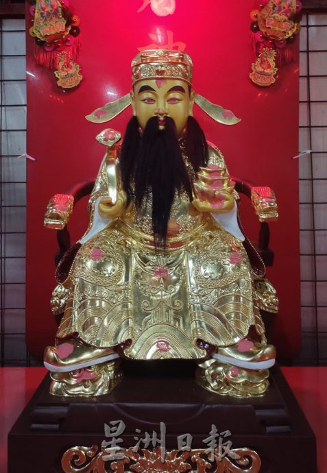 (大北马)西岭财神爷庙新金身,昨晚完成安座仪式