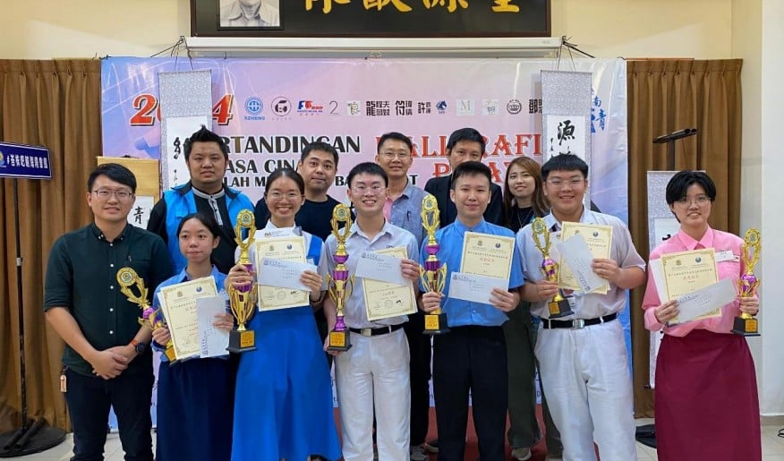 (社团版头)*已签发*柔:获峇县教育局支持 峇海南会馆青年团中学生华语演讲及书法赛传承文化