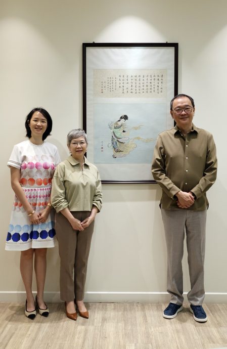 书画家彭士驎《翠园书画集》 810在霹雳女中办推介礼