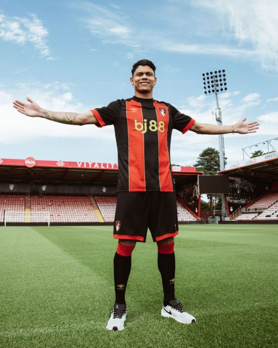 伯恩茅斯破队史引援纪录 巴西国脚埃瓦尼尔森高调加盟