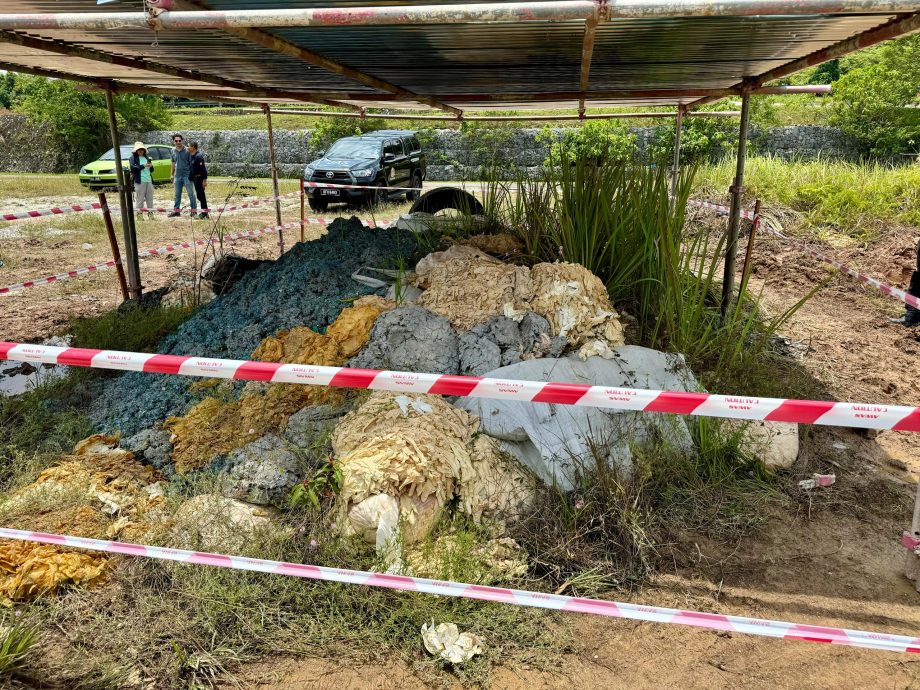 (大北馬)約一公噸廢棄乳膠手套等物棄居林高科技園擬建廠地段上