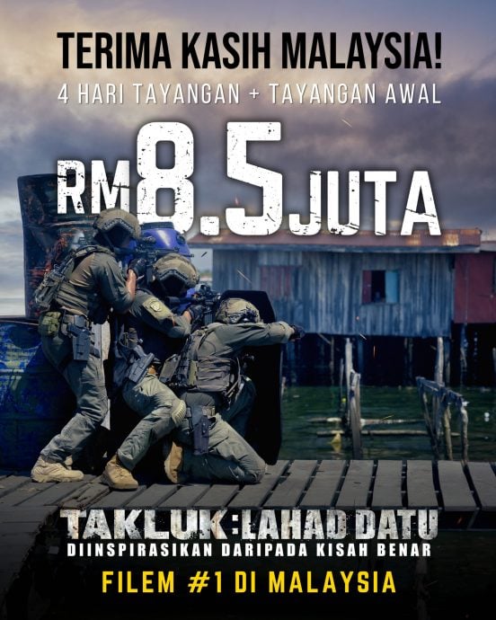 大马票房|军事片《Takluk:Lahad Datu》4天狂扫850万登顶