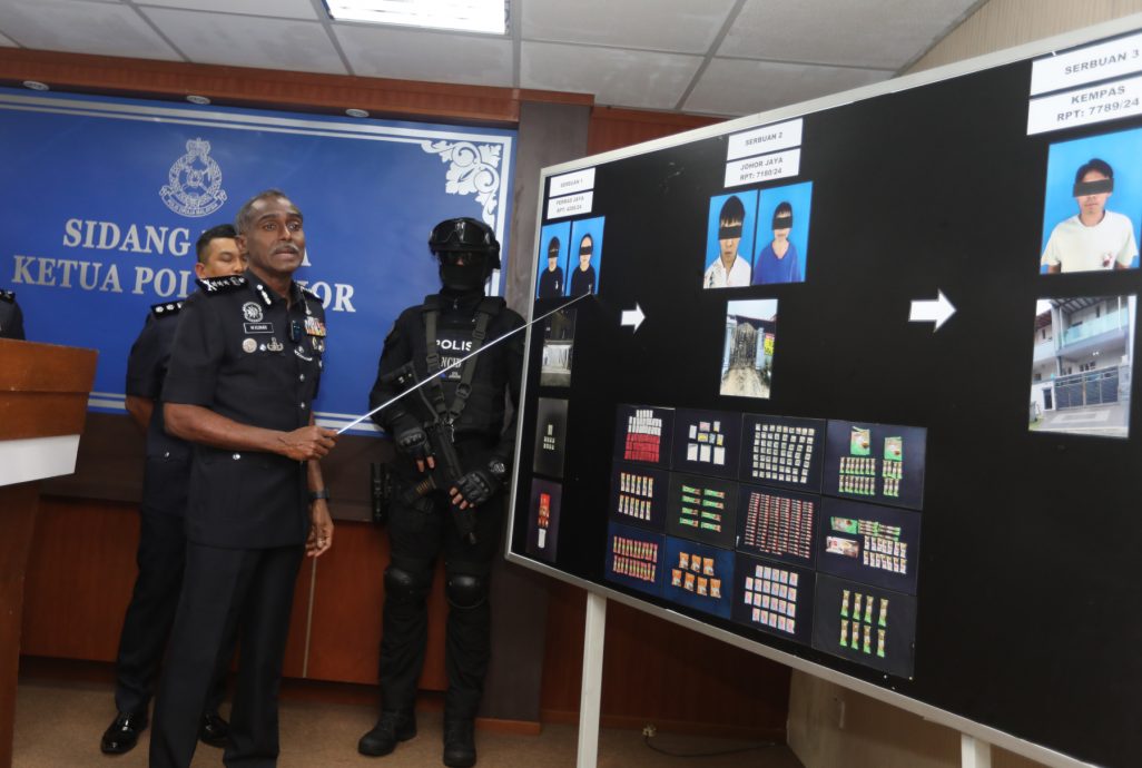 *已签发* 柔:儿子主管母亲跑腿 柔警方捕5本地男女捣毁贩毒集团