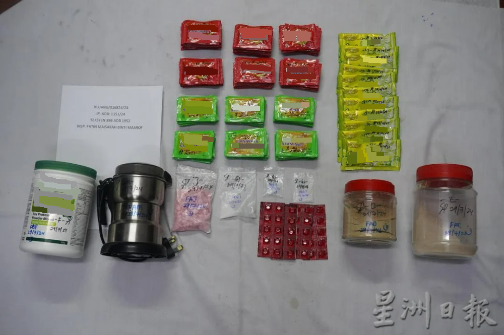 *已签发* 柔:饮料包装毒品流入市场 銮警捕1人起获38.7万毒品