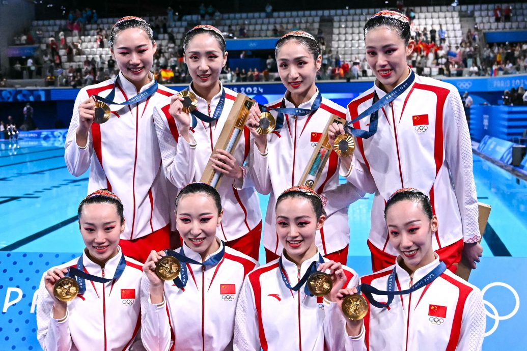 巴黎奥运韵律泳| 41年一步一脚印终摘奥运金牌 中国韵律泳不再是千年老二