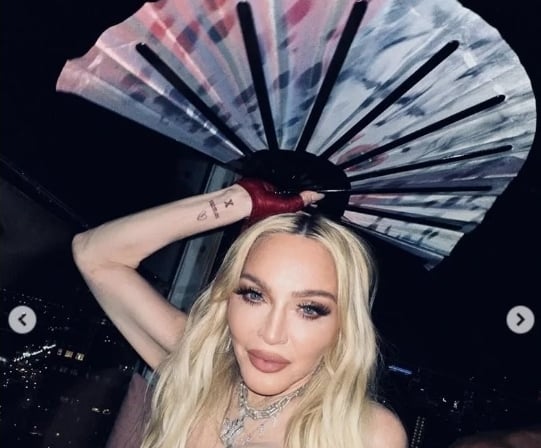 样貌不继进化惹议 麦当娜双颊凹颧骨凸