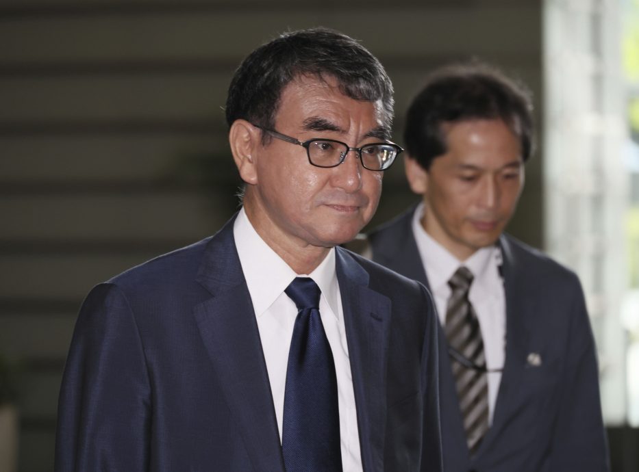 河野太郎宣布参选自民党总裁 政治生涯三度参选