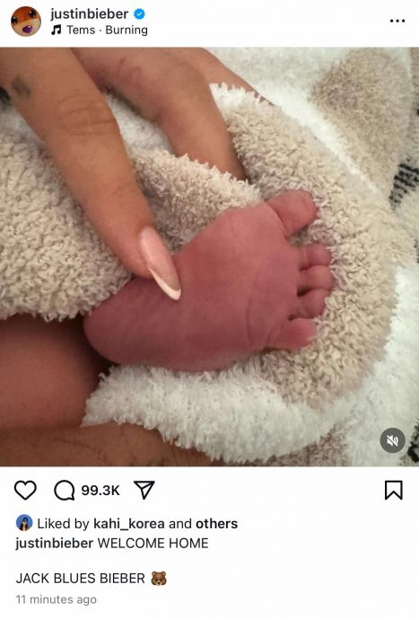 海莉生了!小贾晒小脚丫公开儿名