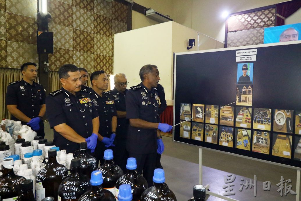 版二头 *已签发* 柔:借围篱社区房屋炼毒 外国男子与本地女伴落网