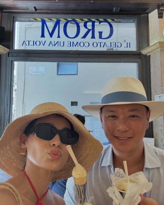 胡杏儿与老公蜜游意大利 食量惹网羡“怎么吃都不胖”