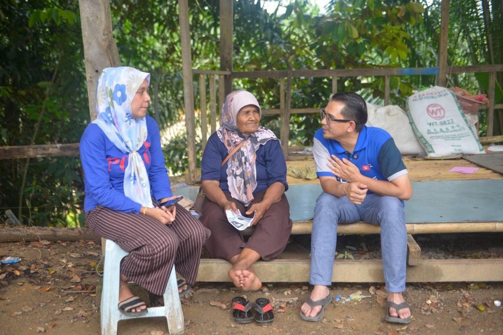 能吉里补选,国阵候选人6天完成20个投票区中心拜票行程。