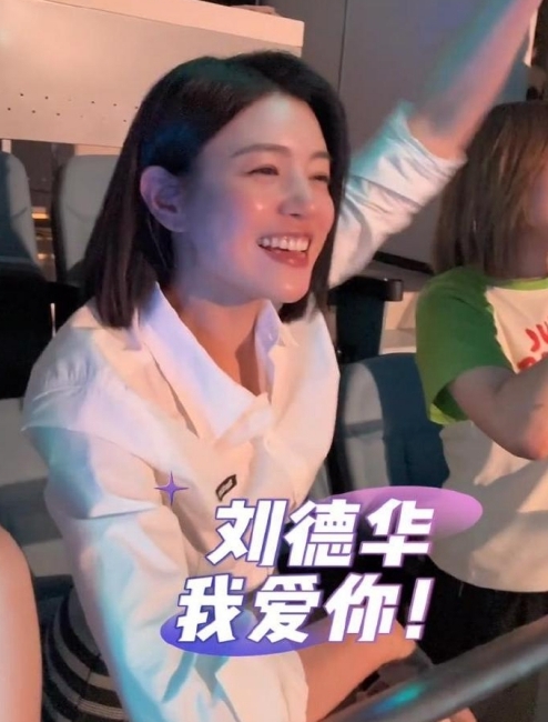 陈妍希看刘德华演唱会嗨翻 陈晓新剧照被吐槽